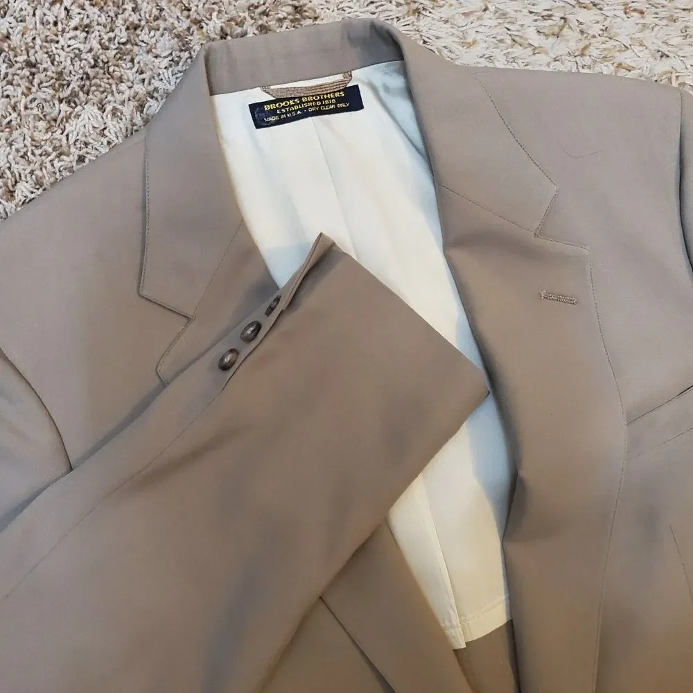 Brooks Bothers Classic Brown Blazer‎ Made In The USA
